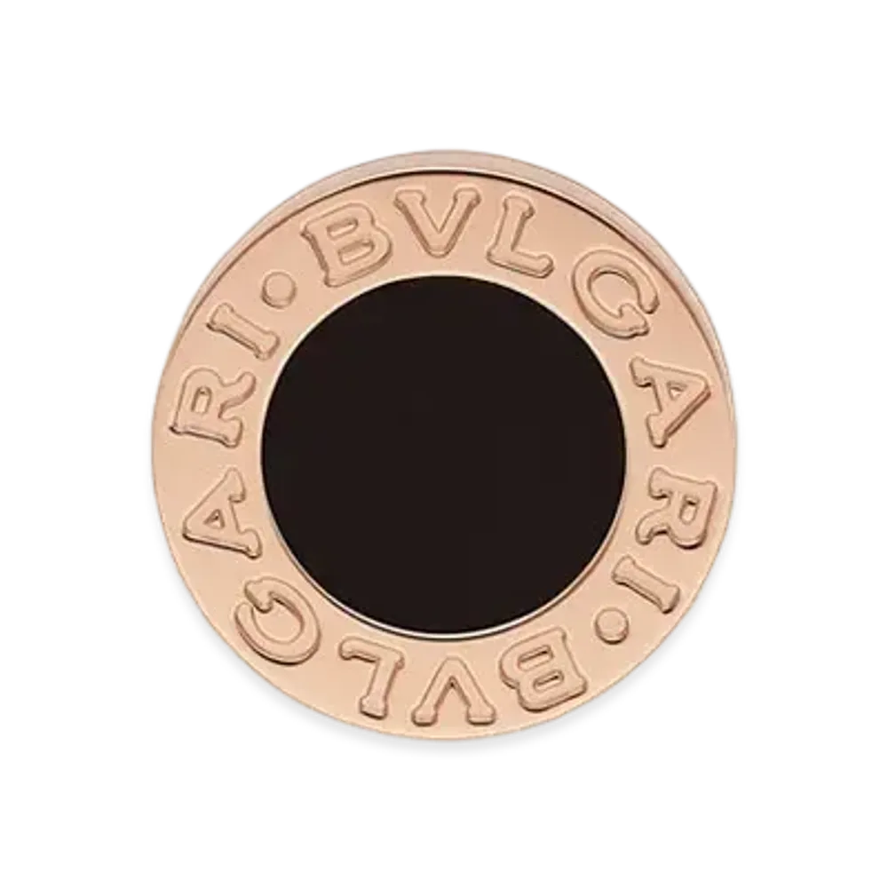 BVLGARI Bvlgari Bvlgari Single Earring Onyx "Black/Pink Gold"