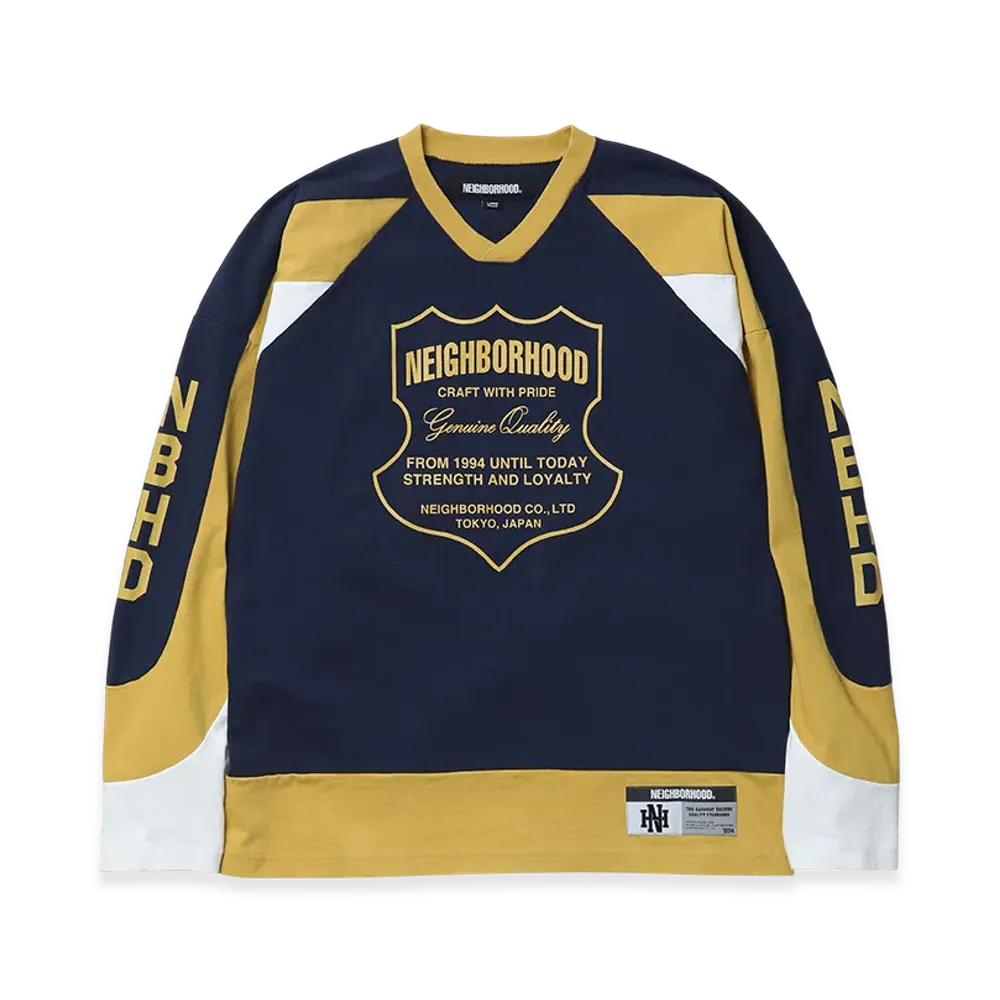 NEIGHBORHOOD Hockey Shirt LS "Navy"