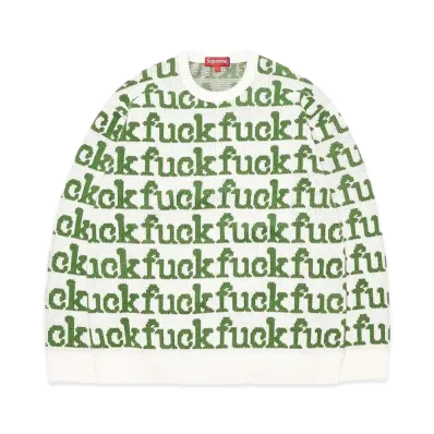 Supreme Fuck Sweater "White"