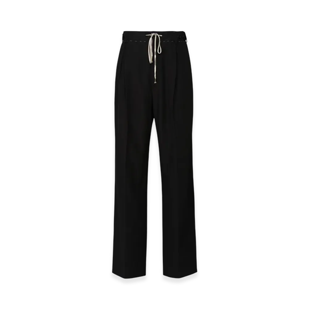 Maison Margiela Women's Cotton Moire Trousers "Black"