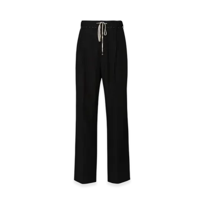 Maison Margiela Women's Cotton Moire Trousers "Black"