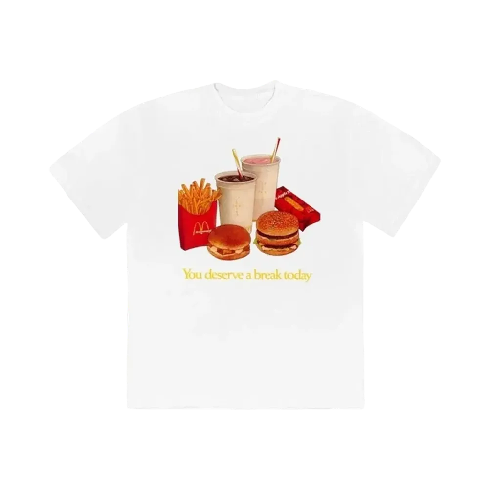 Travis Scott Cactus Jack x McDonald's Deserve A Break II T-Shirt "White"