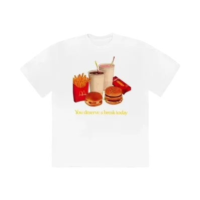 Travis Scott Cactus Jack x McDonald's Deserve A Break II T-Shirt "White"
