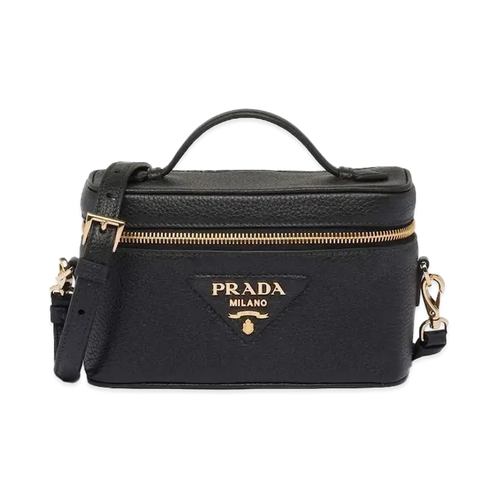 PRADA Leather Mini Bag "Black"