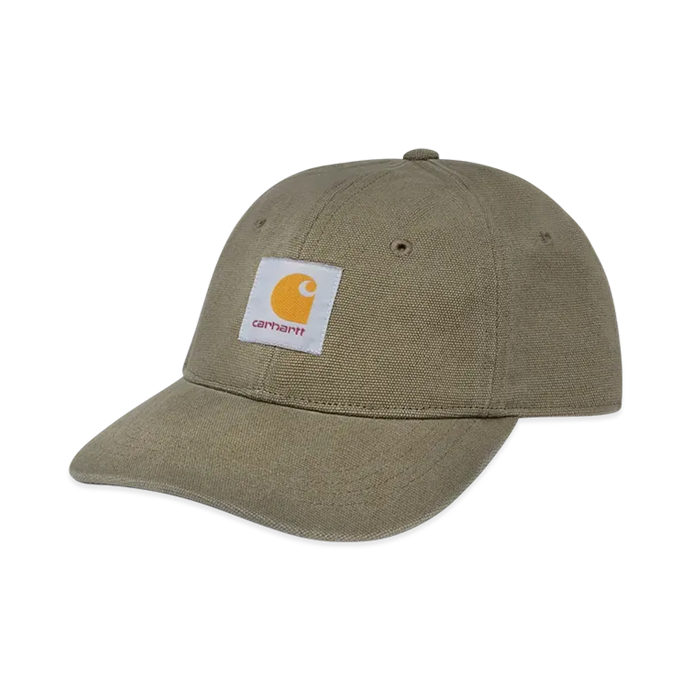 Carhartt WIP Canvas 6-Panel Cap "Sage Green/White(Stone Washed)"