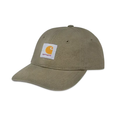 Carhartt WIP Canvas 6-Panel Cap "Sage Green/White(Stone Washed)"