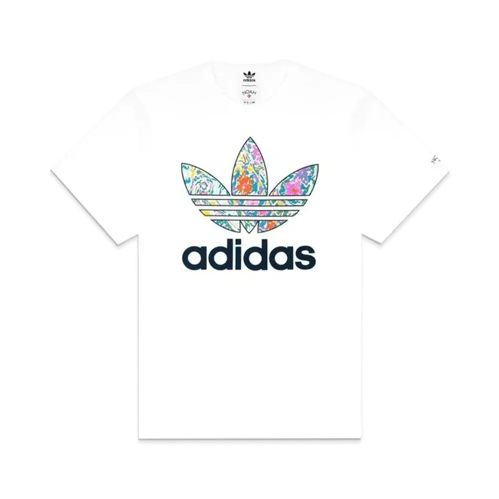 ADIDAS NOAH FLORAL PAISLEY LOGO TEE "White"