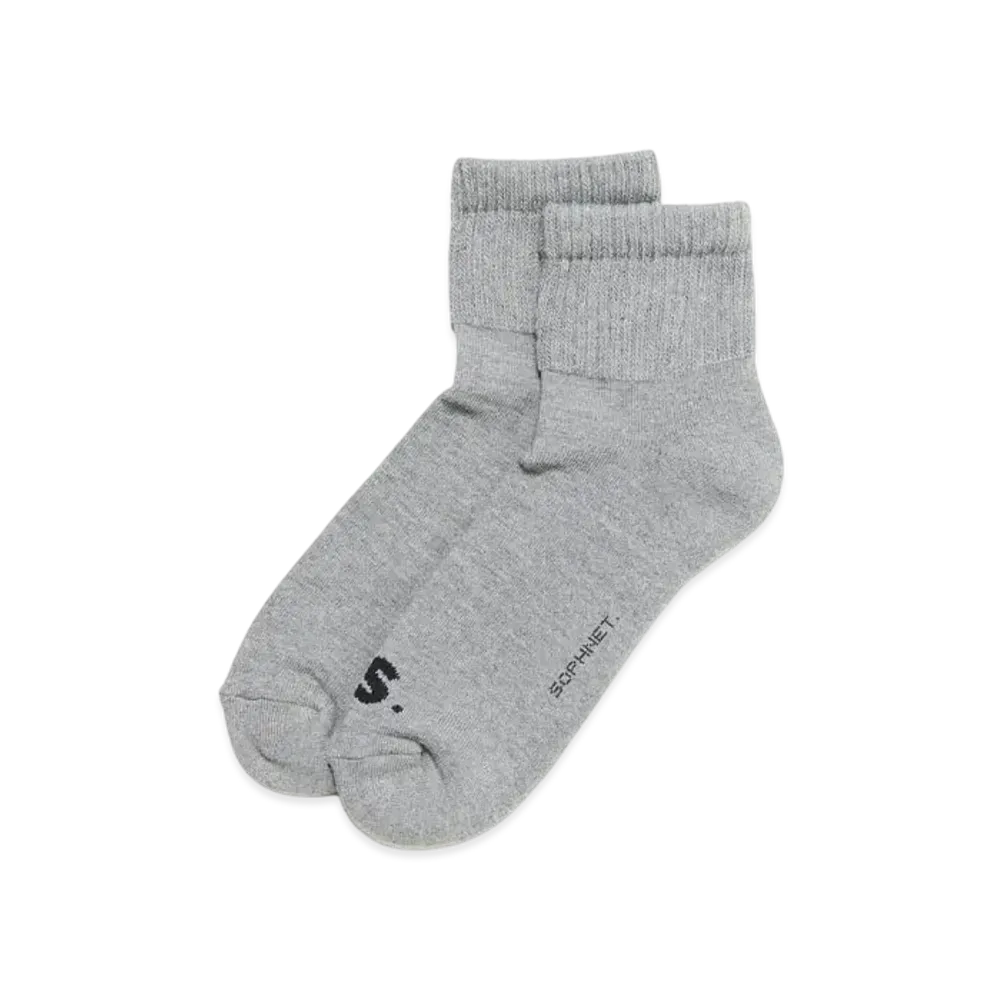 SOPHNET. Binchotan Short Socks "Gray"