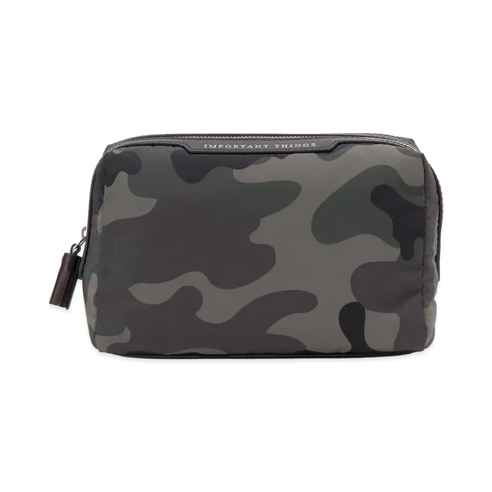 ANYA HINDMARCH Pouch "Camouflage Grey/Black/Green"