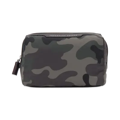 ANYA HINDMARCH Pouch "Camouflage Grey/Black/Green"