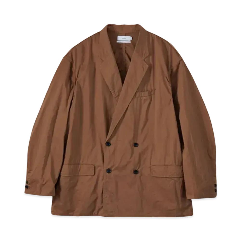 Graphpaper Garment Dyed Typewriter Oversized Double Jacket "Brown"