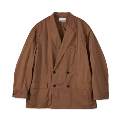 Graphpaper Garment Dyed Typewriter Oversized Double Jacket "Brown"