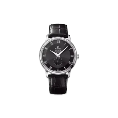 OMEGA De Ville Prestige Leather Strap 39MM "Stainless Steel/Black" 4813.50