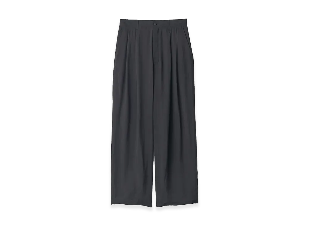 ssstein Cupro Fibril Wide Easy Trousers "Black"
