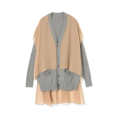 UNDERCOVER Cotton x Acrylic Cardigan "Gray"