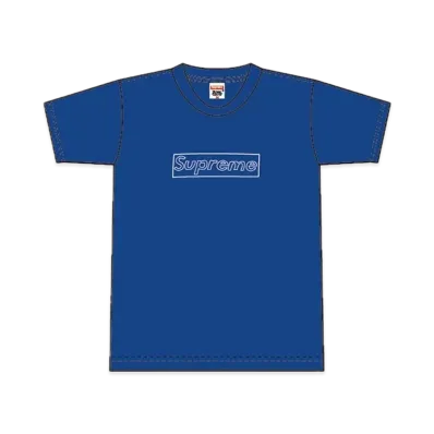 Supreme 2002 Kaws Box Logo Tee "Blue"