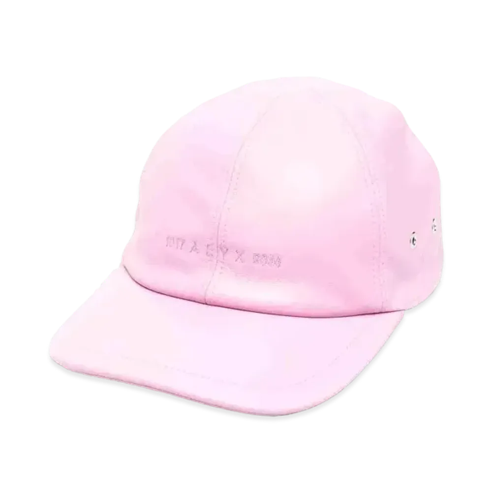 1017 ALYX 9SM Embroidered-Logo Leather Cap "Pink"