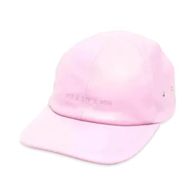 1017 ALYX 9SM Embroidered-Logo Leather Cap "Pink"