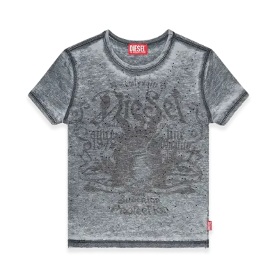 Diesel Women's T-Shirt "T-Uncuties-Long-Aa3" "Gray"