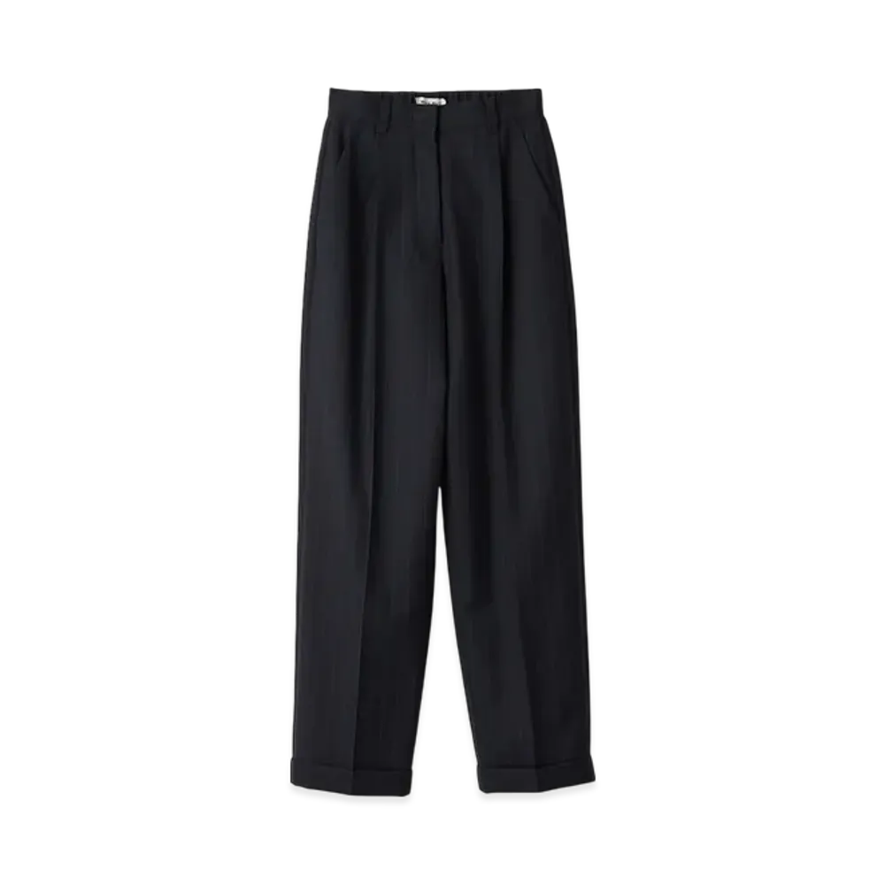 MIU MIU Women's Pinstriped Pants "Navy"