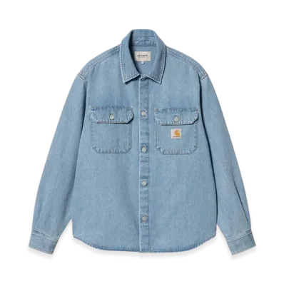 Carhartt WIP Harvey Shirt Jacket "Blue Stone Bleached"