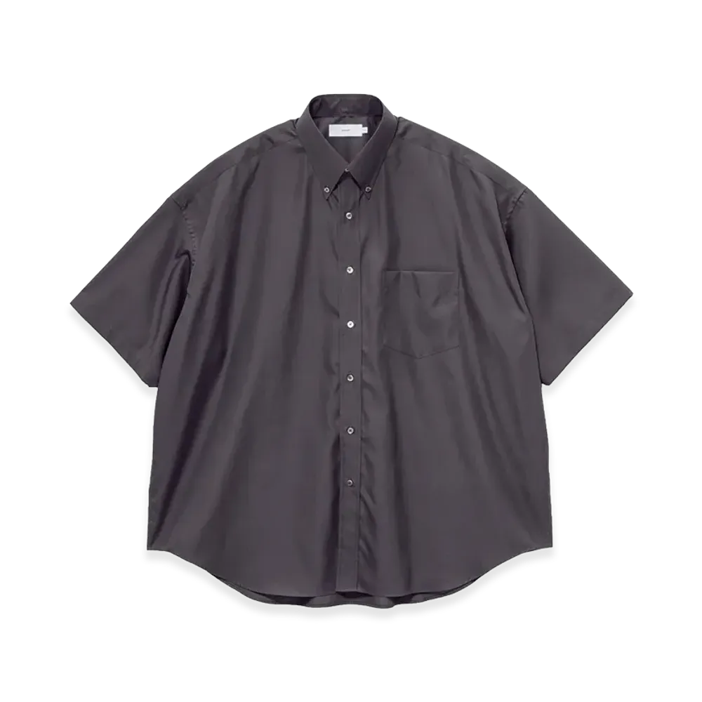 Graphpaper Easy Care Poplin S/S Oversized B.D Shirt "Gray"