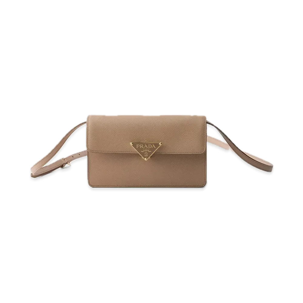 PRADA Saffiano Leather Mini Bag "Cameo Beige"