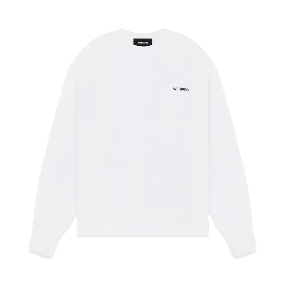 WE11DONE Mini Logo Sweatshirt "White"
