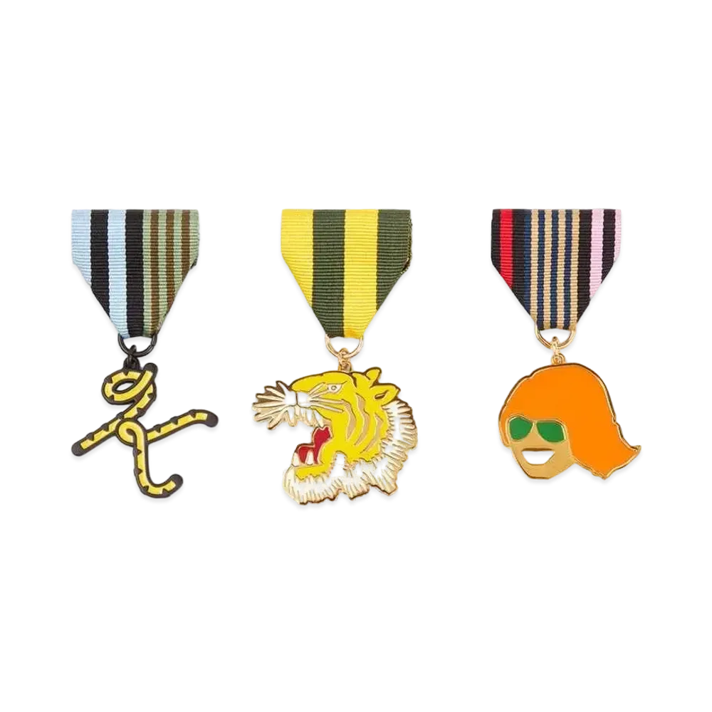 KENZO Set Of 3 'KENZO KENZO TRIBUTE' Medal "Multicolor"