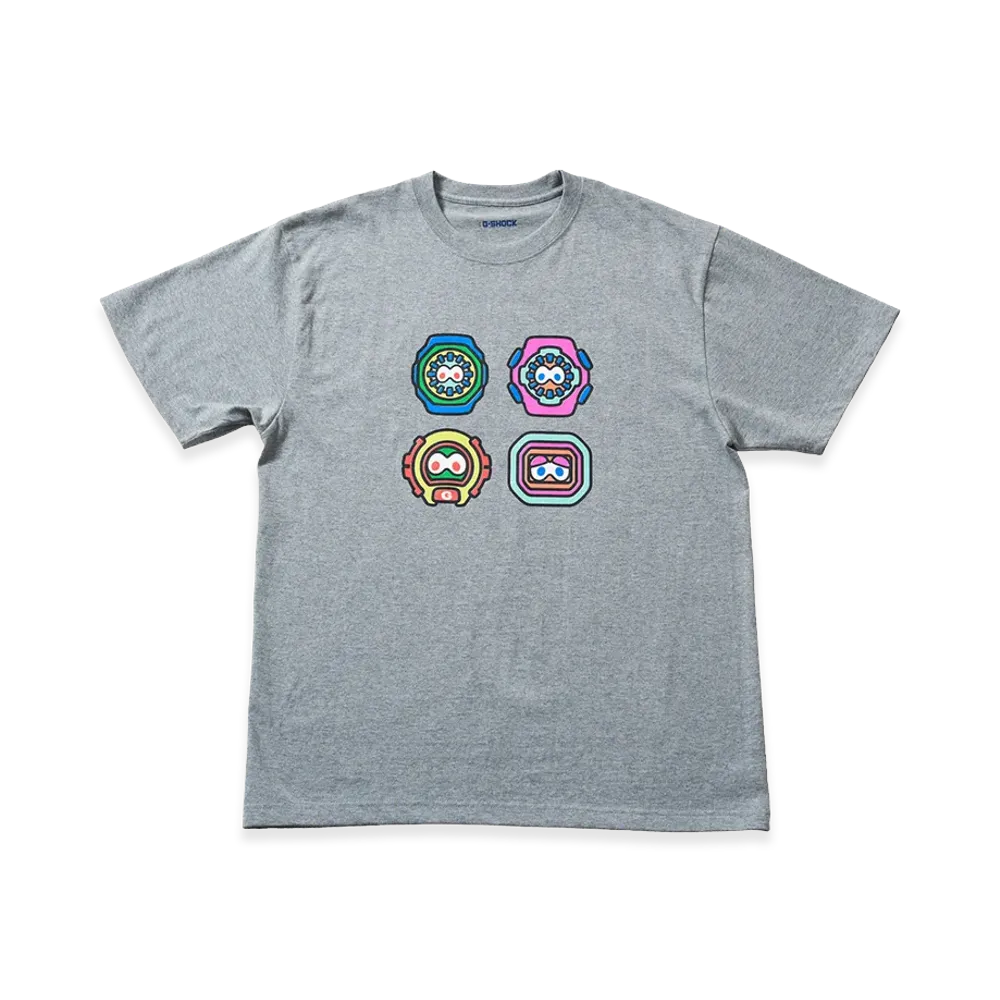 Casio G-Shock x NIGO Four Face Simple T-Shirt Gray "Gray"