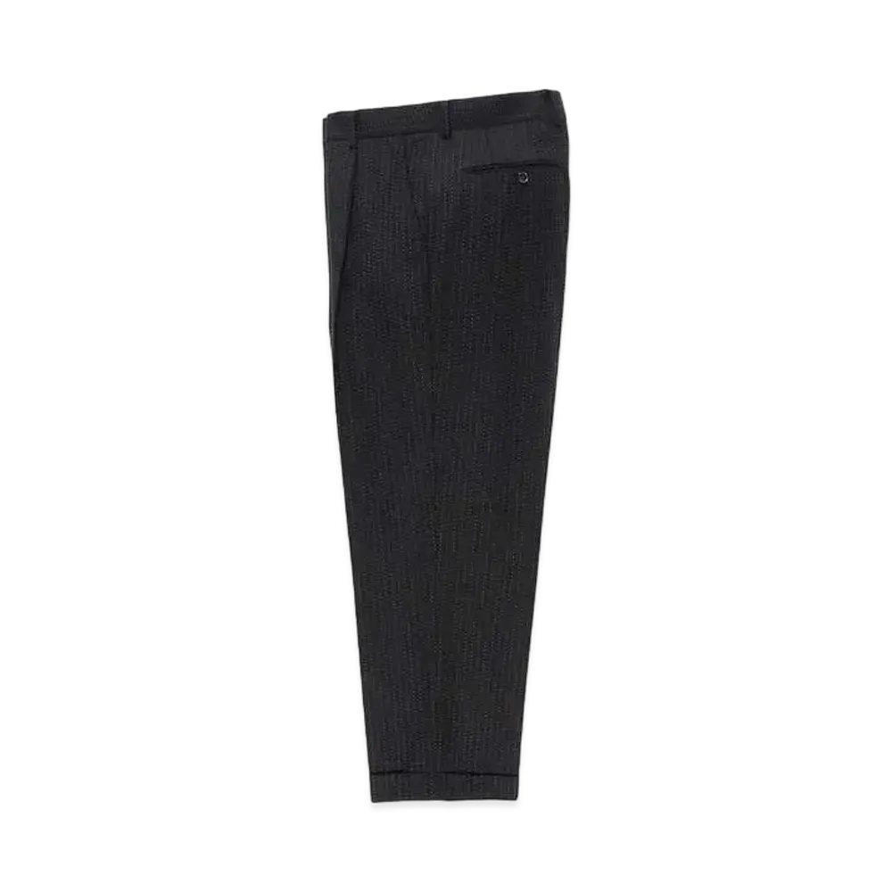 WACKO MARIA DORMEUIL Glitter Pleated Trousers Type-2 "Black"