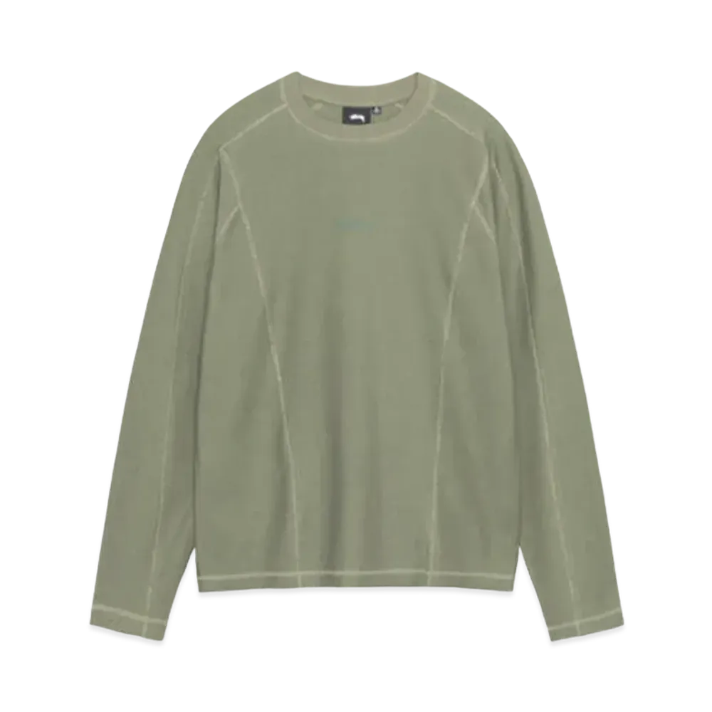 Stussy Wave Jersey Crew "Olive"