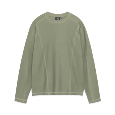 Stussy Wave Jersey Crew "Olive"