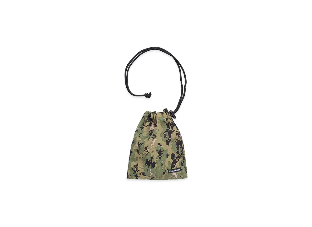 WACKO MARIA Digital Camo Drawstring Bag "Khaki"