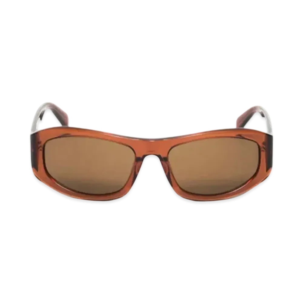 Stussy Landon Sunglasses "Dark Brick/Brown Lens"