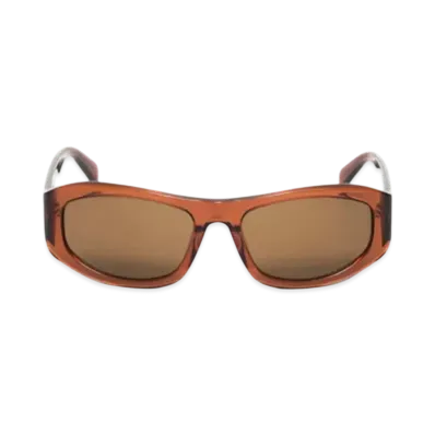 Stussy Landon Sunglasses "Dark Brick/Brown Lens"
