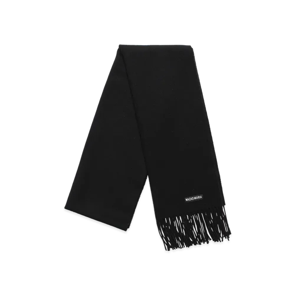 WACKO MARIA Wool Scarf "Black"