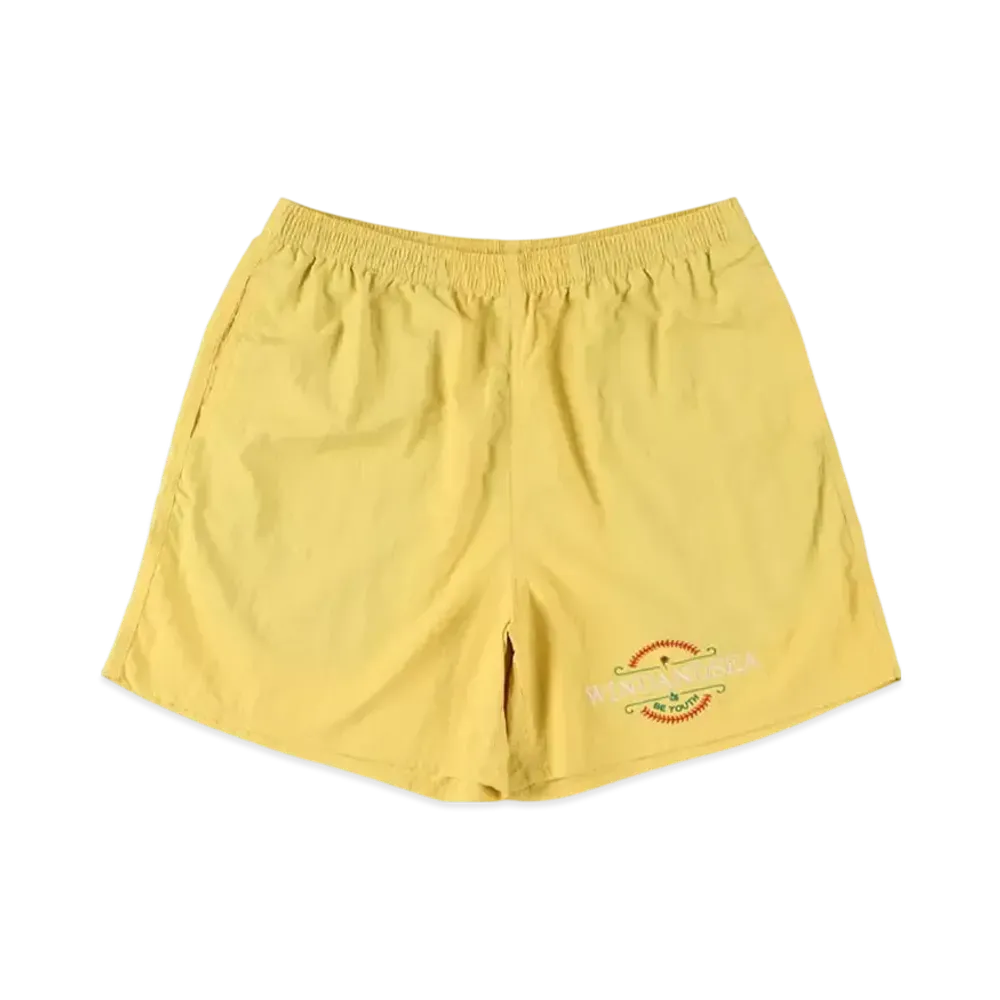 WIND AND SEA Be Youth Town Beach Shorts "Yellow"
