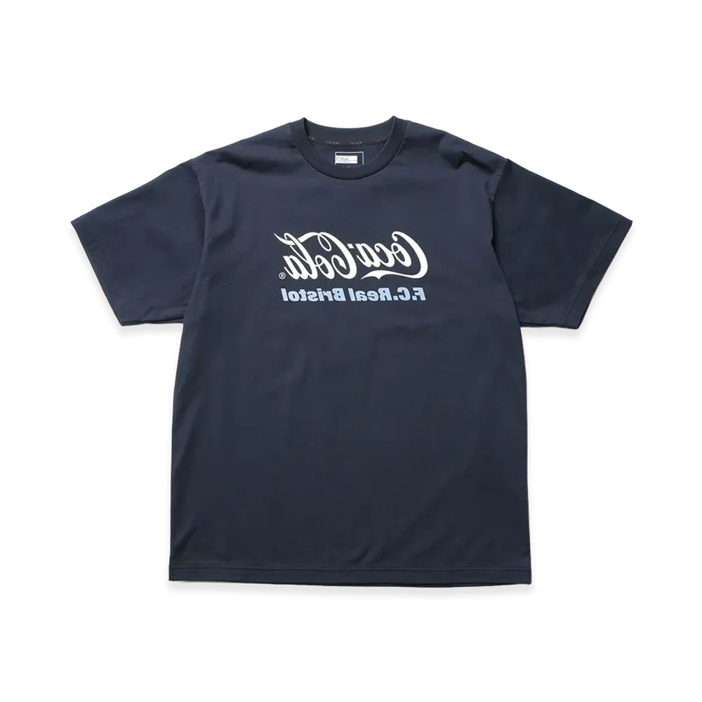 F.C.Real Bristol x Coca-Cola Mirror Logo Tee "Navy"