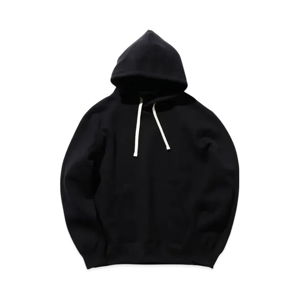 BEAMS Sweat Pullover Hoodie Raised Back "Black"