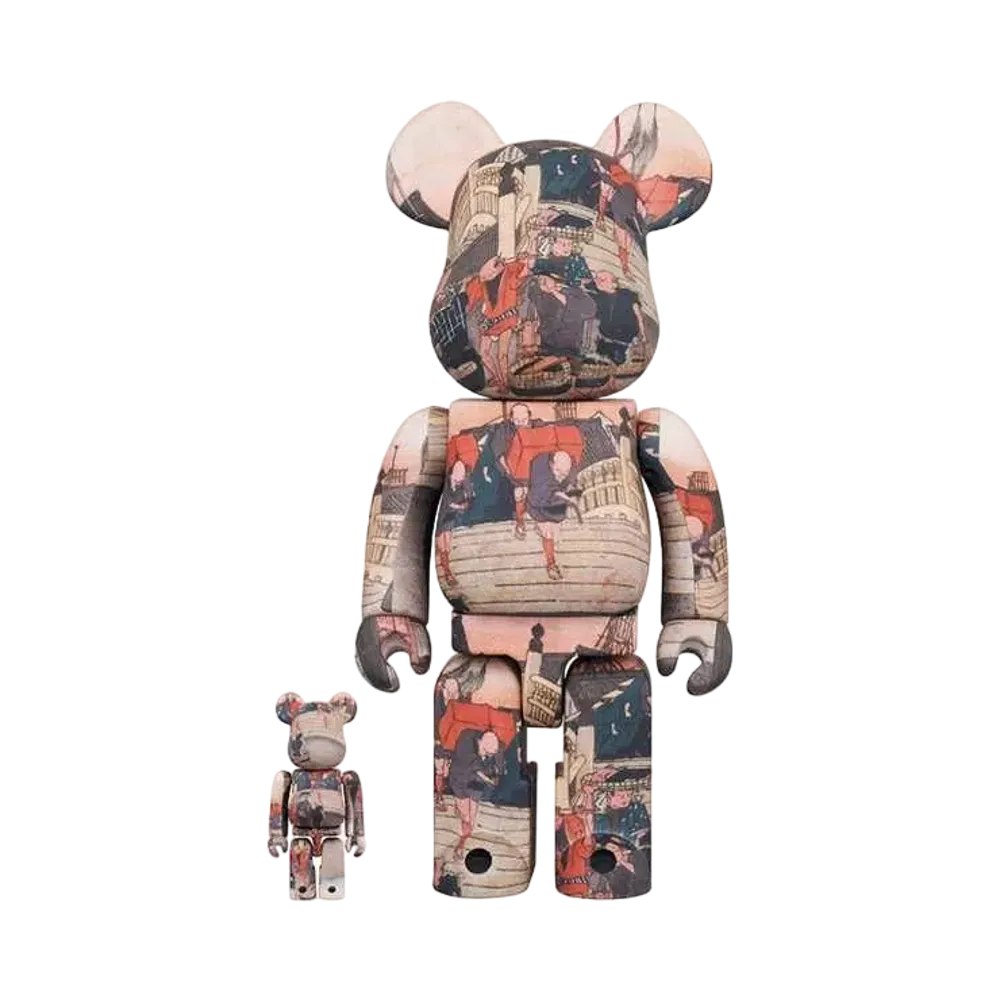 Bearbrick Tokyo National Museum Hiroshige Utagawa「53 Stations of the Tokaido」 Nihonbashi 100% & 400%