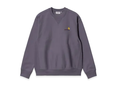 Carhartt WIP American Script Sweat "Shady Purple"