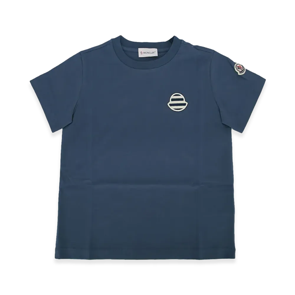 MONCLER Kids SS T-Shirt "Blue"
