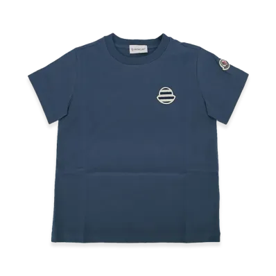 MONCLER Kids SS T-Shirt "Blue"