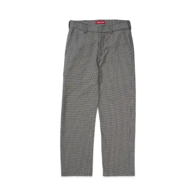 Supreme Work Pant "White Houndstooth"