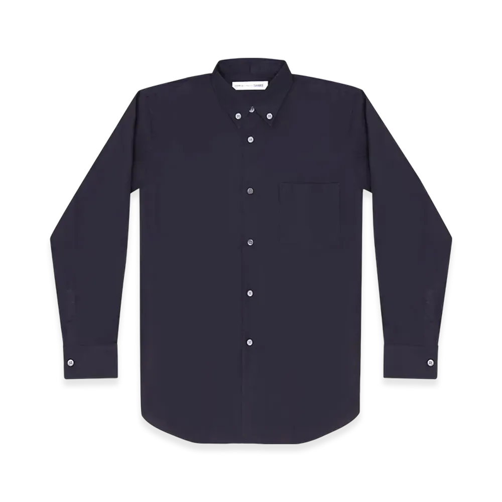 COMME des GARCONS SHIRT Cotton Poplin Plain "Navy"