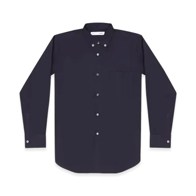 COMME des GARCONS SHIRT Cotton Poplin Plain "Navy"