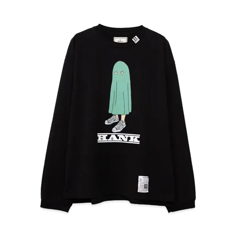 Maison MIHARA YASUHIRO HANK Printed Long Sleeve Tee "Black"