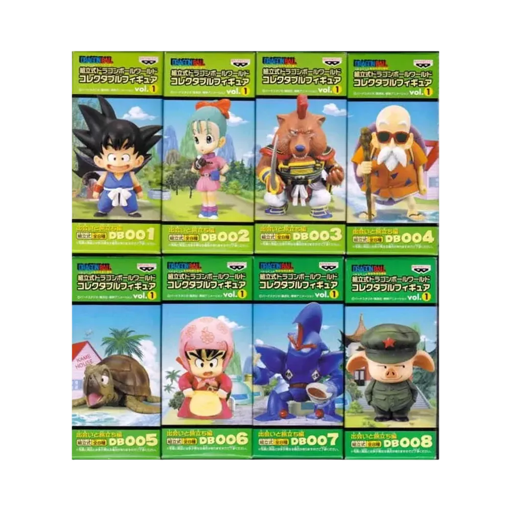 Banpresto Assembly Dragon Ball World Collectable Figure Vol.1 Encounter And Departure Complete 8 Piece Set