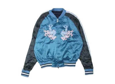 Dior x Hajime Sorayama Men's Embroidery Skajan Souvenir Jacket "Blue/Gray"